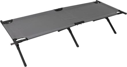 Tesco 1-persoons veldbed, metalen frame, antraciet