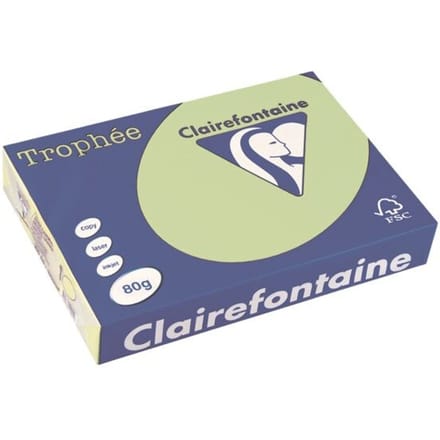 Clairefontaine Trophée gekleurd papier, A4, 80 g, 500 vel, groen