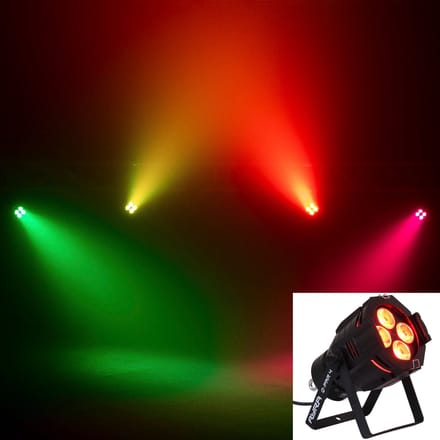 LED Spot 4x 10W - Ayra Q-Par 4 RGBW LED projector - Multikleur