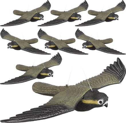 8 x vogelverschrikker vliegende valk - tuindecoratie - vogelwering - verjagen
