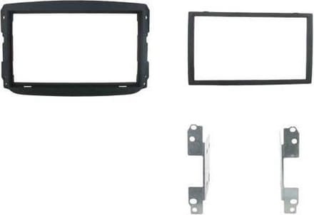 2-DIN FRAME FIAT 500 L 2012-> zwart