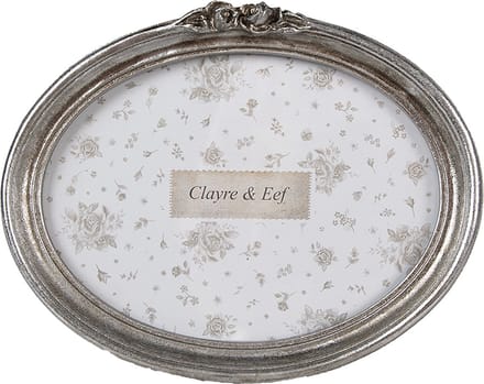 Clayre & Eef Fotolijst 18x13 cm Zilverkleurig Kunststof