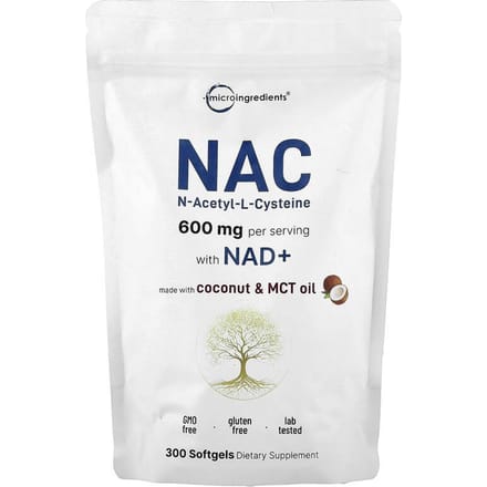 NAC Avec NAD+, 300 Gélules Molles