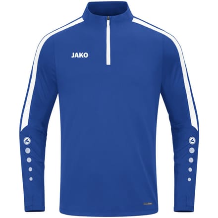Jako Power Ziptop Heren - Royal / Wit | Maat: M