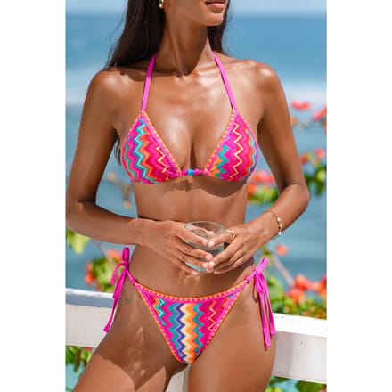 Candy Chevron Bikini Set
