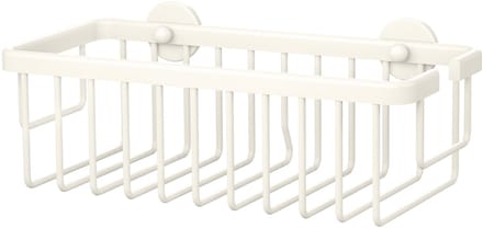 tesa doucherek Moon White mat wit diepe opbergruimte zonder boren lijmoplossing – 92x250x125mm