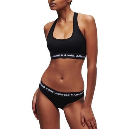 KARL LAGERFELD LOGO BRALETTE Zwart S EU