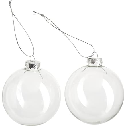 VBS Glazen ballen, Ø 8 cm, 2 stuks