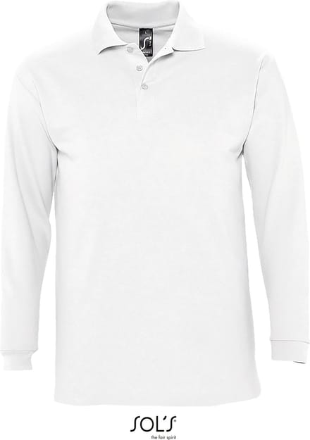 SOL'S Long Sleeve Polo Winter II L549 - White - M