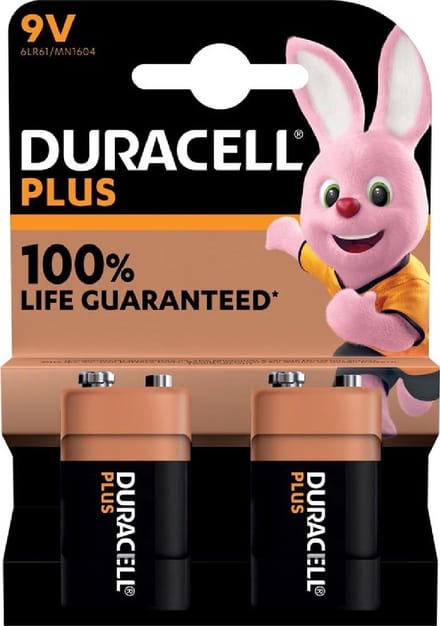 Doos 10x2 Duracel plus power MN1604 9v Blok