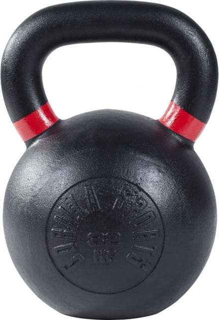 Gorilla Sports Kettlebell - 32 kg - Gietijzer - Olympisch - Zwart