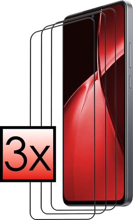 Screenprotector - 3 Stuks - Geschikt voor OnePlus Nord CE 4 Lite - Full Cover - Beschermglas - Gehard Glas - Tempered Glass - Screen Protector