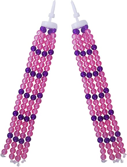 Fiets Streamers - Handvat Versieringen - Kinderfiets Decoratie - Past Op Meeste Sturen - 2 Paar - Roze