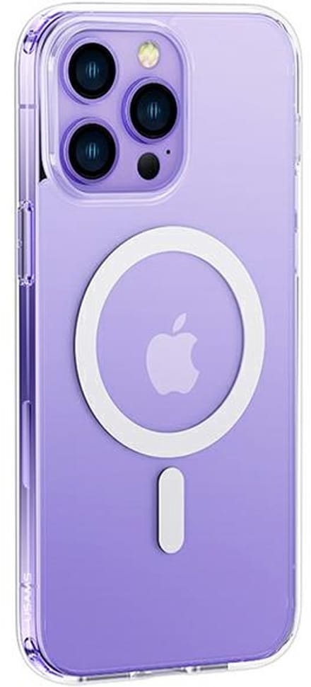 USAMS - Ice Magnet Serie - iPhone 14 Plus Hoesje - Transparant - Sterke Magnetische Eigenschappen