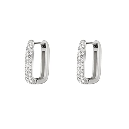 Oorbellen shimmer spark groot 0.8x10 - zilver - LMPiercings