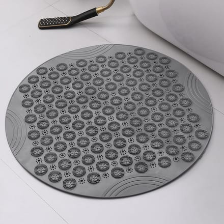 Ronde Douchemat Antislip met Zuignappen en Afvoergaten | 55 cm Badmat