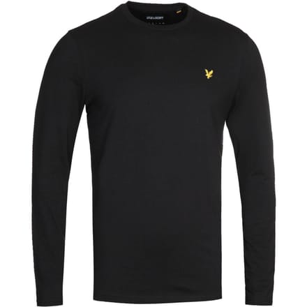 Lyle & Scott gitzwart T-shirt met lange mouwen
