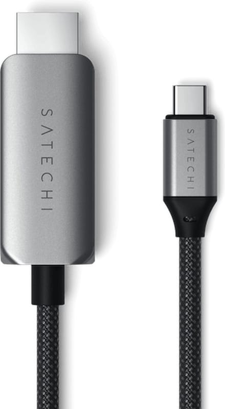 Satechi USB-C - HDMI 2.1 8K Kabel- 2 meter - Grijs