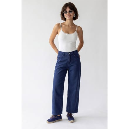 Hoge Taille Wijde Denim Jeans