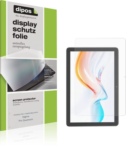 dipos – 2x Matte Beschermfolie geschikt voor Digma Pro Quantum | Krasbestendige & antireflecterende Screenprotector Ultra-Thin