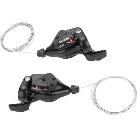 1 Paire Dérailleur de Changement de Vitesse de Vélo Triple Vitesse Levier Gauche/Droit (3x7 vitesses) gray