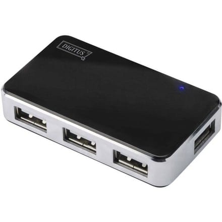 Digitus Active Usb Hub 4Xusb 2.0 Voor Laptops, Pc's En Macs Snelle Gegevensoverdracht