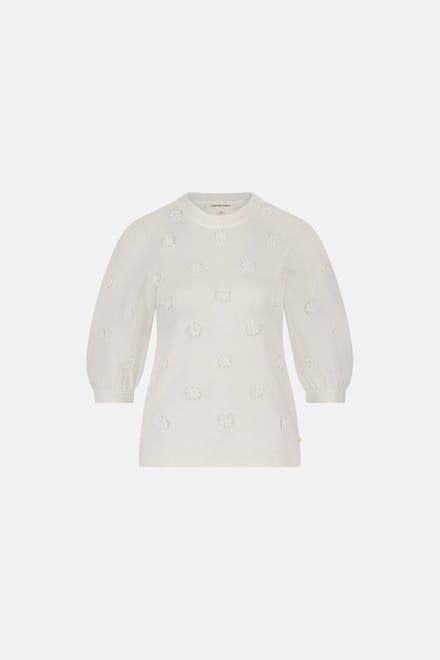 Fabienne Chapot Hilly Patch Pullover Tops & T-shirts Dames - Shirt - Wit - Maat M
