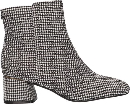 La Strada Enkellaars Zwart Wit Textiel - Damesschoenen - Maat - 37