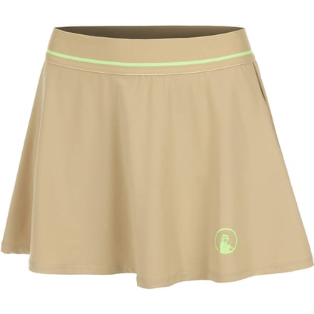 Quiet Please Wild Bounce Rok Dames-Beige,Neongroen