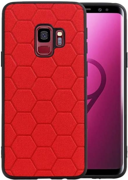 Rood Hexagon Hard Case voor Samsung Galaxy S9