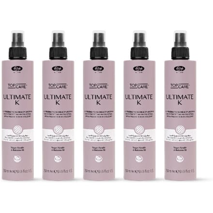 5x Lisap Top Care Ultimate K Revitalizing Protection & Styling Spray 250ml