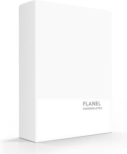 Zavelo Flanel kussenslopen Wit (set van 2)-60 x 70 cm (standaard)