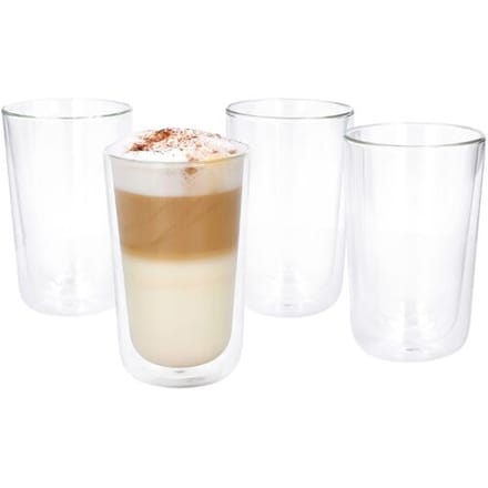 SILVERCREST Dubbelwandige glazen (Latte Macchiato 4 stuks)