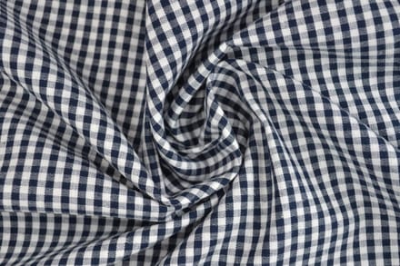 Ruitjesstof - Marineblauw 2,5mm ruit - 1 meter - Per meter - 150cm breed