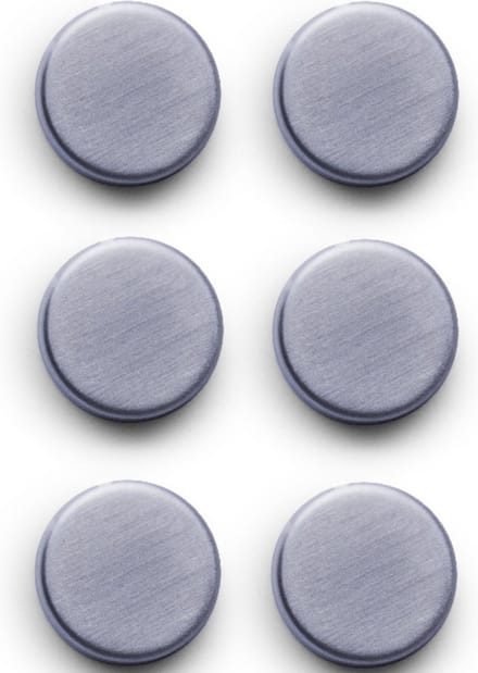 Zeller Magneten - 6x stuks - extra sterk - 2,7 cm - RVS - rond