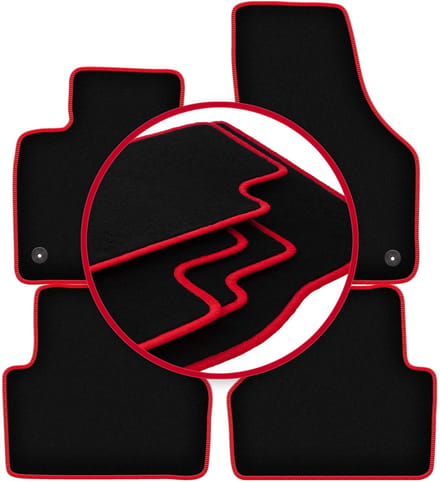 CARLUX-RED automatten voor: Audi Q3 I 8U SUV (2011-2018)