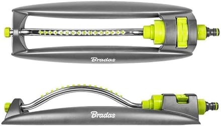 Bradas LINE LE-6302 2198 Vierkante sproeier, gazonsproeier, sproeier met aluminium arm, 16 sproeiers