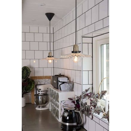 Globen Lighting hanglamp COBBLER, helder, Ø 25 cm