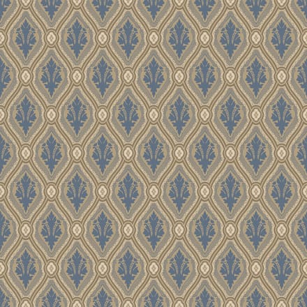 Duro Vliesbehang 542-04 - Gammalsvenska Papper - Klassiek Blauw - 53cm x 10.05m