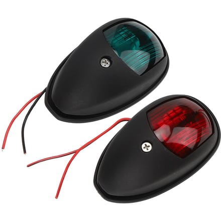 1 Paire Lampe de Navigation de Yacht Portable Durable 10?Lampe de signalisation d'expédition à large pression 30 V noire noir