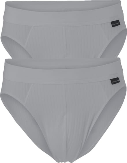 SCHIESSER Authentic rioslips (2-pack) - grijs