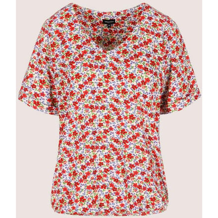 Jersey V-halsblouse Op Elastiek