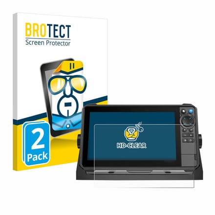 BROTECT - Screenprotector voor Lowrance HDS-9 Pro - Folie Beschermfolie transparant 2 Stuks