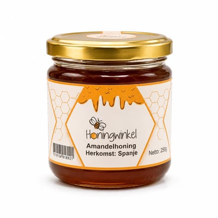 Amandelhoning - 250g - Honingwinkel