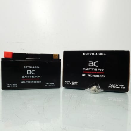 Batterie SLA BC Battery pour moto YT7B-4 / 12V 6Ah Neuf