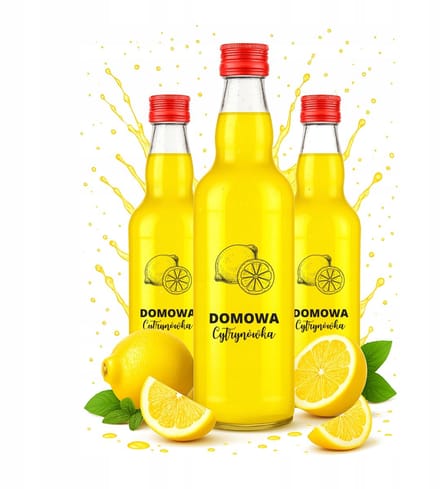 Bimberek Serie - Glazen Fles - 500ml - Monopol - Cytrynówka