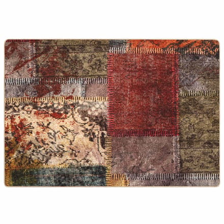 vidaXL - Tapijt - Runner - MARSA - Meerkleurig - 100 - x - 150 - cm - Polyester - en - PVC