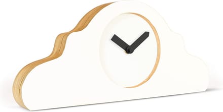 KLOQ - Mantelklok Puur Wit - Puur Wit & Zwarte wijzers