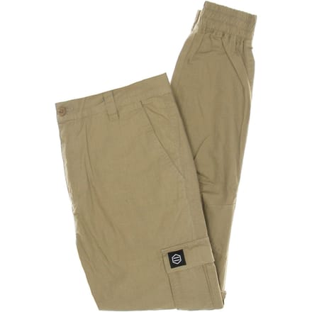 Lange heren cargobroek ripstop beige