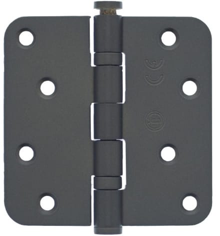 Intersteel Kogellagerscharnier afgerond 3,5 (89x89x2,5mm) CE inclusief schroeven donker brons